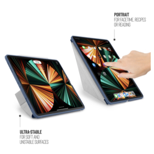 Pipetto כיסוי Folio אוריגמי מסתובב ל- (2021) iPad 12.9 בצבע כחול