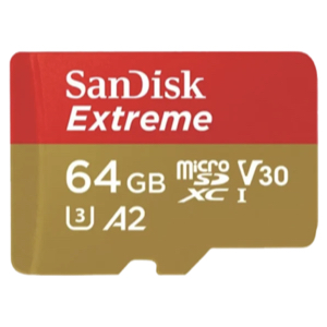 SanDisk Extreme Micro SD 4K 64G - כרטיס זכרון